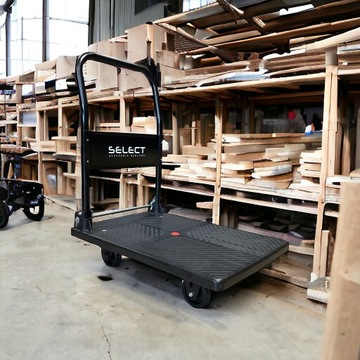 Транспортная тележка для складской платформы 150 кг, складная, ручная, легкая.