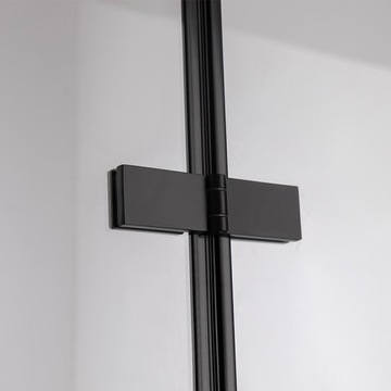 DRZWI PRYSZNICOWE SH01A CZARNE 80 CM 6 MM