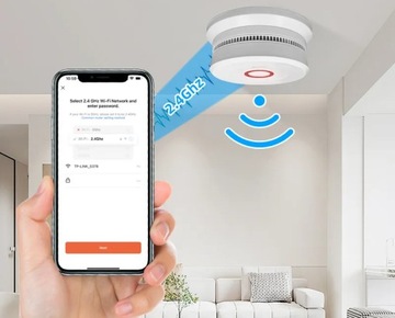 ДАТЧИК ДЫМА И ПОЖАРА Wi-Fi ПРИМЕНЕНИЕ TUYA АККУМУЛЯТОР