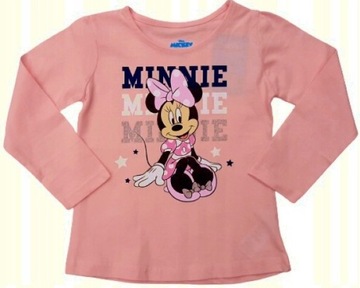 BAWEŁNIANA BLUZKA DZIEWCZĘCA MINNIE dł rękaw r.116