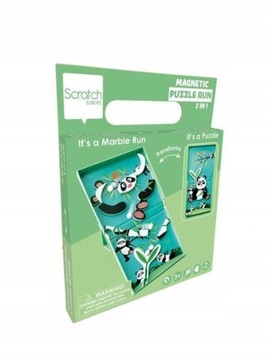 Puzzle magnetyczne tor kulek panda Scratch