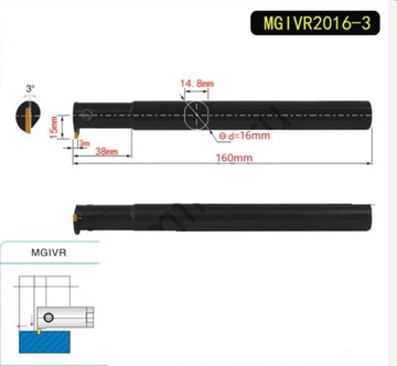 NÓŻ TOKARSKI trzonek SKŁADAK MGIVR2016-3 MGMN300