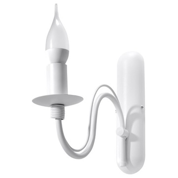 Kinkiet MINERWA biały ścienny lampa LED do salonu kuchni świecznik E14