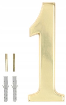 Cyfra mosiężna numer na dom 20cm 