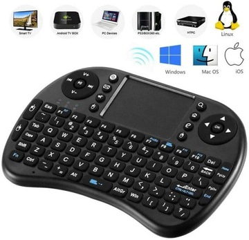 МИНИ БЕСПРОВОДНАЯ КЛАВИАТУРА BT LED ПК SMART TV
