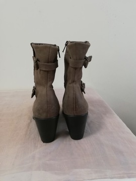 Buty botki skórzane Ecco Touch r. 37 , wkł 24 cm