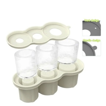 Силиконовые формы для льда для Кубка Стэнли, цилиндрический лоток для льда для воды