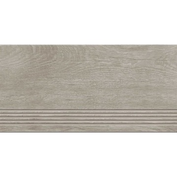 PŁYTKI GRES stopnica WOODEN SOUL szare mat 30x60