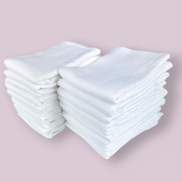 Подгузники Тканевые белые подгузники 20шт 70х80см 100% хлопок, плотная клетка