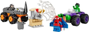 KLOCKI LEGO | MARVEL SPIDEY 10782 HULK KONTRA RHINO STARCIE FIGURKI + TORBA