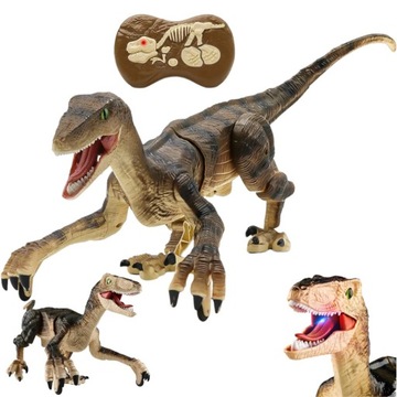Dinozaur Velociraptor zdalnie sterowany pilot port usb dźwięki QX024
