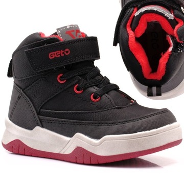 BUTY ZIMOWE CHŁOPIĘCE ŚNIEGOWCE RZEPY GETO 977 27