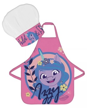 DZIECIĘCY FARTUSZEK Z CZAPKĄ KUCYK PONNY MY LITLE PONY OCHRONNY
