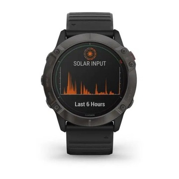 Garmin Fenix ​​6X Pro Solar Edition — умные часы с черной резиной P