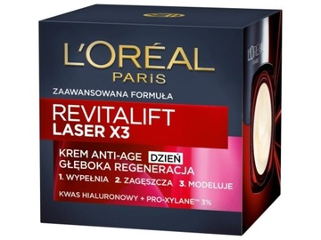 KREM LOREAL PARIS REVITALIFT LASER X3 ANTI-AGING NA DZIEŃ 50ML