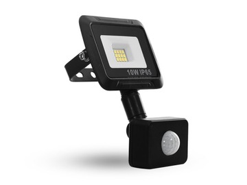 NAŚWIETLACZ LAMPA LED Z CZUJKĄ RUCHU ZMIERZCHU 10W