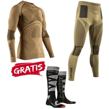 Zestaw / komplet: koszulka i getry X-BIONIC RADIACTOR 4.0 r.M + GRATIS