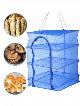 СКЛАДНАЯ ПОДВЕСНАЯ СЕТКА ДЛЯ СУШКИ ГРИБОВ, ТРАВ, ОВОЩЕЙ, ФРУКТОВ