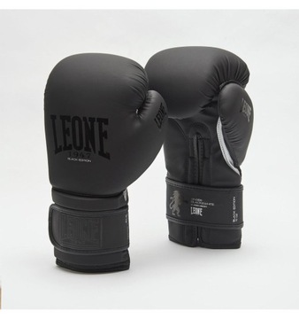 Rękawice bokserskie Leone 1947 Black Edition - czarne 10 oz