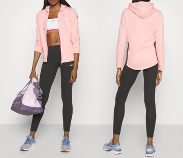 2942 KOMPLET DRES DAMSKI PUMA BAWEŁNIANY rozpinany z kapturem Peach XS