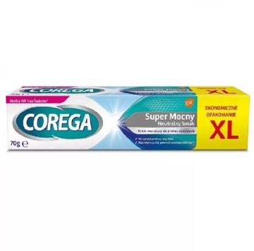 COREGA KREM DO PROTEZ SUPER MOCNY NEUTRALNY SMAK XL 70 G