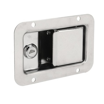 Zamek do drzwi RV z uchwytem 140x90mm ze stali nierdzewnej