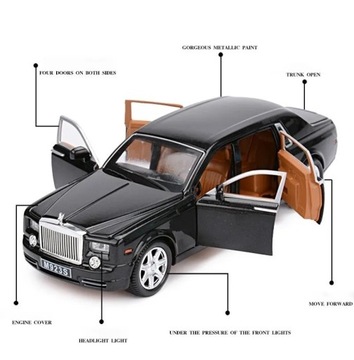 Металлический лимузин Rolls-Royce Phantom 1:24