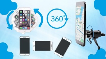 МАГНИТНЫЙ держатель телефона на решетку, СТАБИЛЬНЫЙ