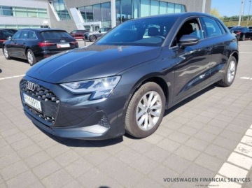 Audi A3 8Y Sportback Facelifting 1.5 35 TFSI 150KM 2025 Audi A3 Sportback fv 23, gwarancja do 2030 roku, 1.5 TSI 150KM, automat