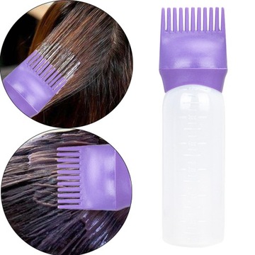 2x120 мл расческа-аппликатор для парикмахерских инструментов, пустая для 2 шт.