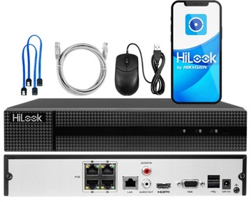 Rejestrator IP PoE do 4 Kamer HiLook by Hikvision