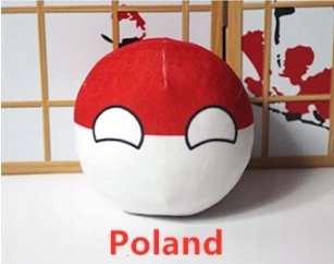 20CM MASKOTKA PLUSZOWA POLANDBALL PLUSZOWA PIŁKA