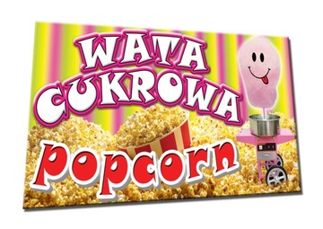 BANER 2x1 WATA CUKROWA POPCORN lody gofry