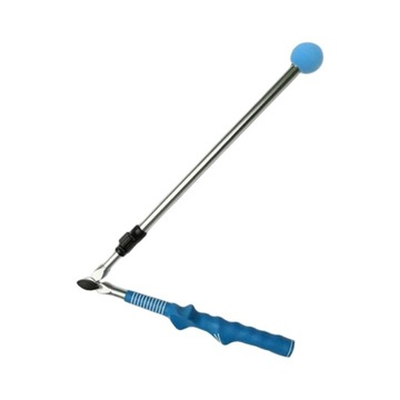 Składany kij do rozgrzewki Teleskopowy przyrząd treningowy Blue Grip Argent