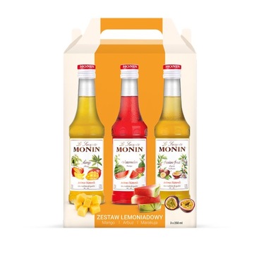 Monin - zestaw syropów do lemoniady 3x250ml