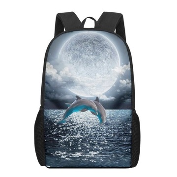Backpack Delfin animal 3D wzór tornister dla dziec