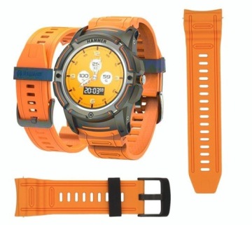 Pasek Silikonowy do myPhone HAMMER Watch+ pomarań