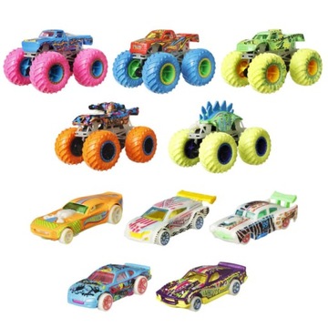 Автомобили HOT WHEELS MONSTER TRUCK светятся в темноте