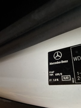 DVEŘE LEVÉ BOČNÍ POSUVNÉ 9147 BÍLÝ AKRYL MERCEDES VITO 447 14-23 ROK