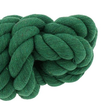 Высококачественная конская сбруя, поводья хлопчатобумажные, плетенные в зеленом цвете.