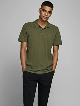 6389.JACK JONES KOSZULKA POLO ZIELONA BASIC XL