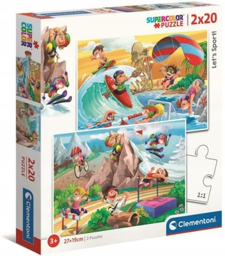Puzzle 2x20 el. Super Kolor Let's Sport! 24780