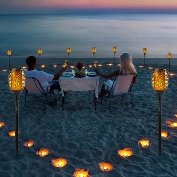 СОЛНЕЧНАЯ Лампа Пламя 1000 мАч 96 светодиодов садовый ФАКЕЛ IP65 1 шт.