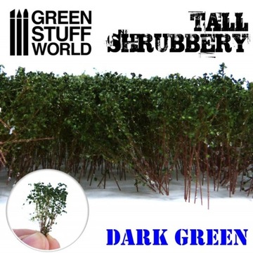 Tall Shrubbery - Dark Green - wysokie krzewy