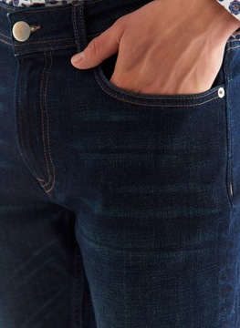 Granatowe spodnie jeansowe PAKO LORENTE roz. 31