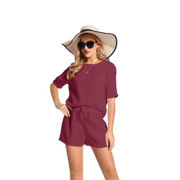 Женские спортивные костюмы, комплекты из блузки и шорт на лето