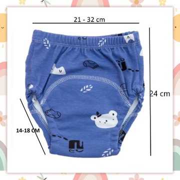 MAJTKI TRENINGOWE DO NAUKI SIKANIA MAJTECZKI DUŻY ROZMIAR 14-17 KG 3 SZTUKI