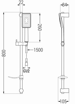 MEXEN DF54 ДУШЕВОЙ НАБОР, РУЧКА, РУЧКА, БЕЛЫЙ