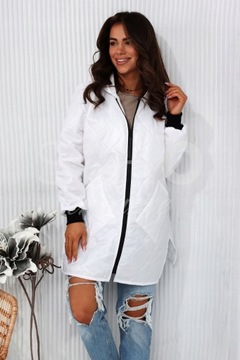 КУРТКА ЖЕНСКАЯ СТЕГАНАЯ С КАПЮШОНОМ ДЛИННАЯ ВЕСНА-ОСЕНЬ COL 48 4XL 2469