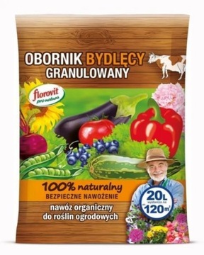 FLOROVIT OBORNIK GRANULOWANY BYDLĘCY 20 L BIO